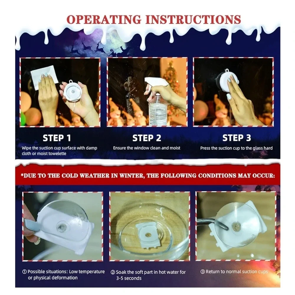 NEW Christmas Window Decorations 3 Pack Wreath Gift Box
